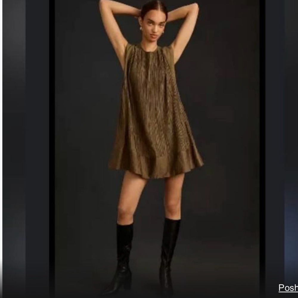 Anthropologie Plisse Minidress!